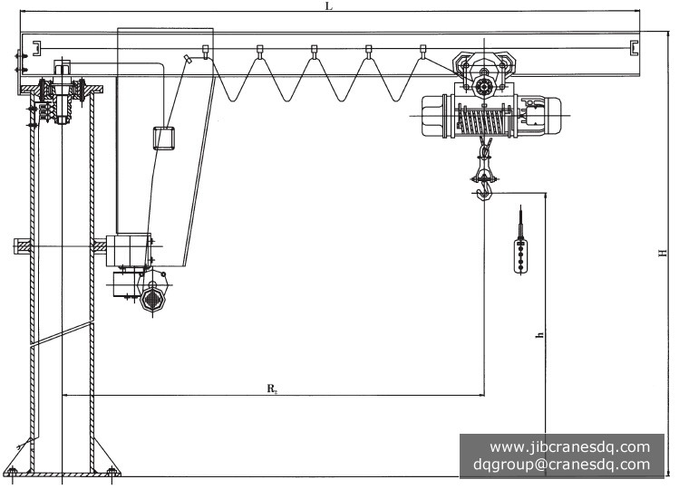 Fixed Column-type Jib Crane