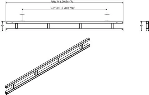 ENCLOSED TRUSSED TRACK (WORKSTATION):